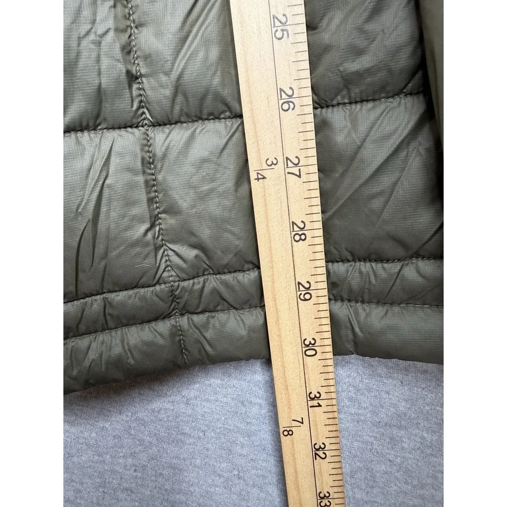 North Face ThermoBall Eco Jacket Men's Large Olive Green Puffer Full Zip Light